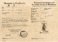 Daniel's provisional identification card